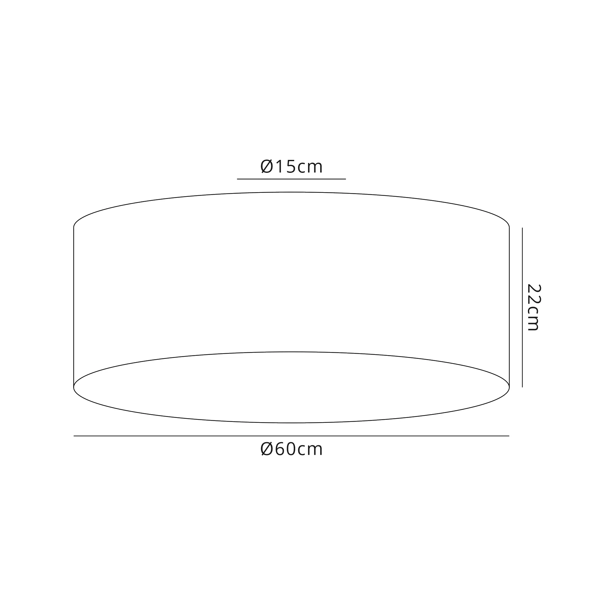 Baymont 60cm Flush 3 Light Ivory Pearl, Frosted Diffuser DK0612  Deco Baymont WH IV